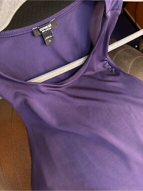 Express Deep Purple Scoop Neck Tank